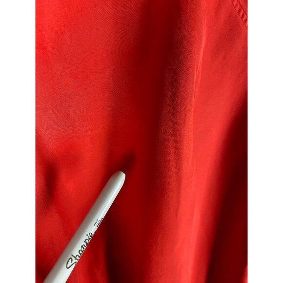 Nike Men's Sz M Red Ohio State Pullover Wind Breaker Reflective 1/4 Zip - Picture 5 of 15